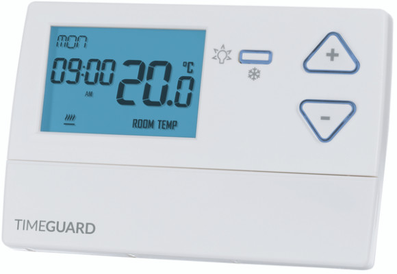 Timeguard Programastat Plus NC/NO Thermostat, 3 A, 230V ac, 40 °C, 0 °C
