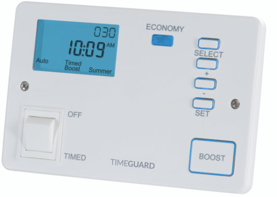 Timeguard Programastat Plus DPDT Thermostat, 13 A, 230V ac, 40 °C, 0 °C