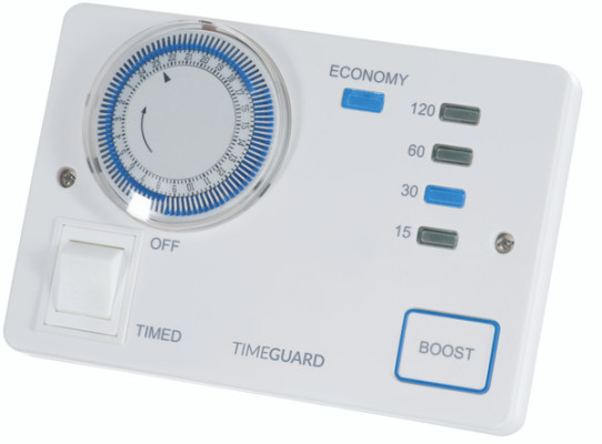 Timeguard Programastat Plus DPDT Thermostat, 13 A, 230V ac, 40 °C, 0 °C