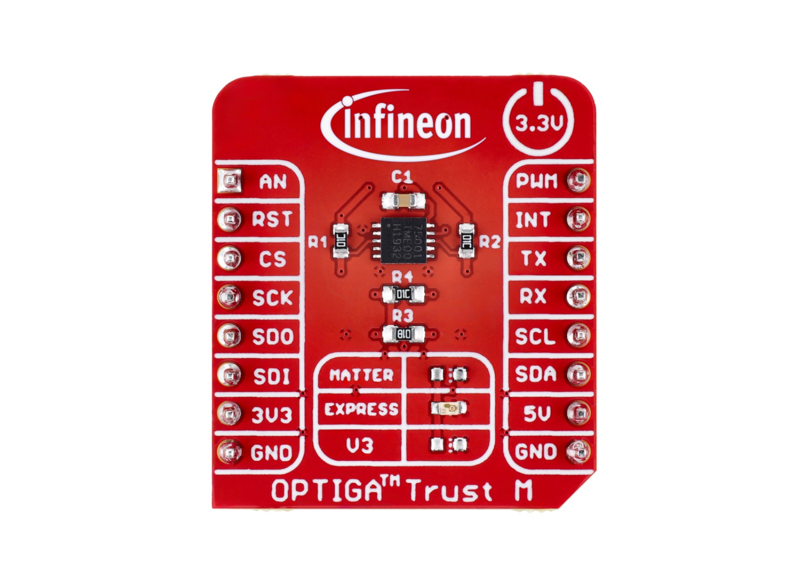 Infineon OPTIGA Trust M Express I2C Evaluation Board TRUSTMEXPSHIELDTOBO1