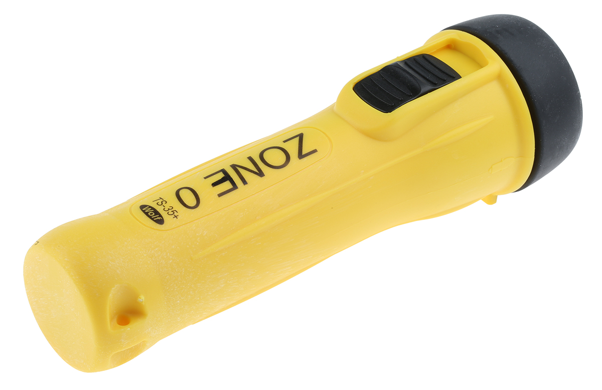 ts-35 Wolf Safety IECEx, ATEX LED Torch Yellow 130 lm, 200 mm