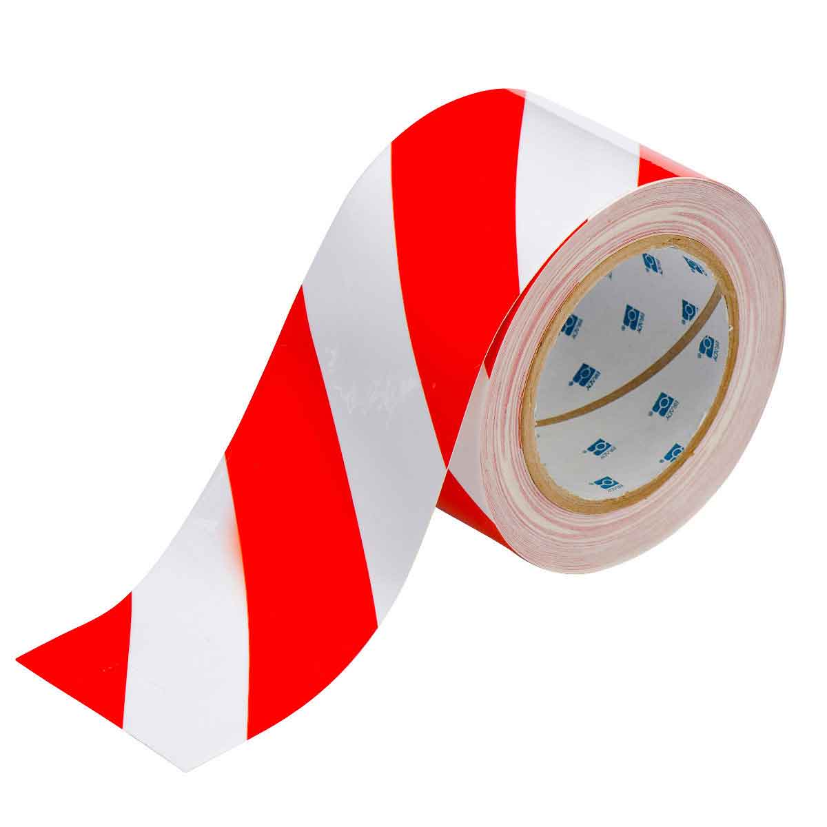 Brady Red, White Polyester 100 ft Safety Tape 0.008 in Thickness