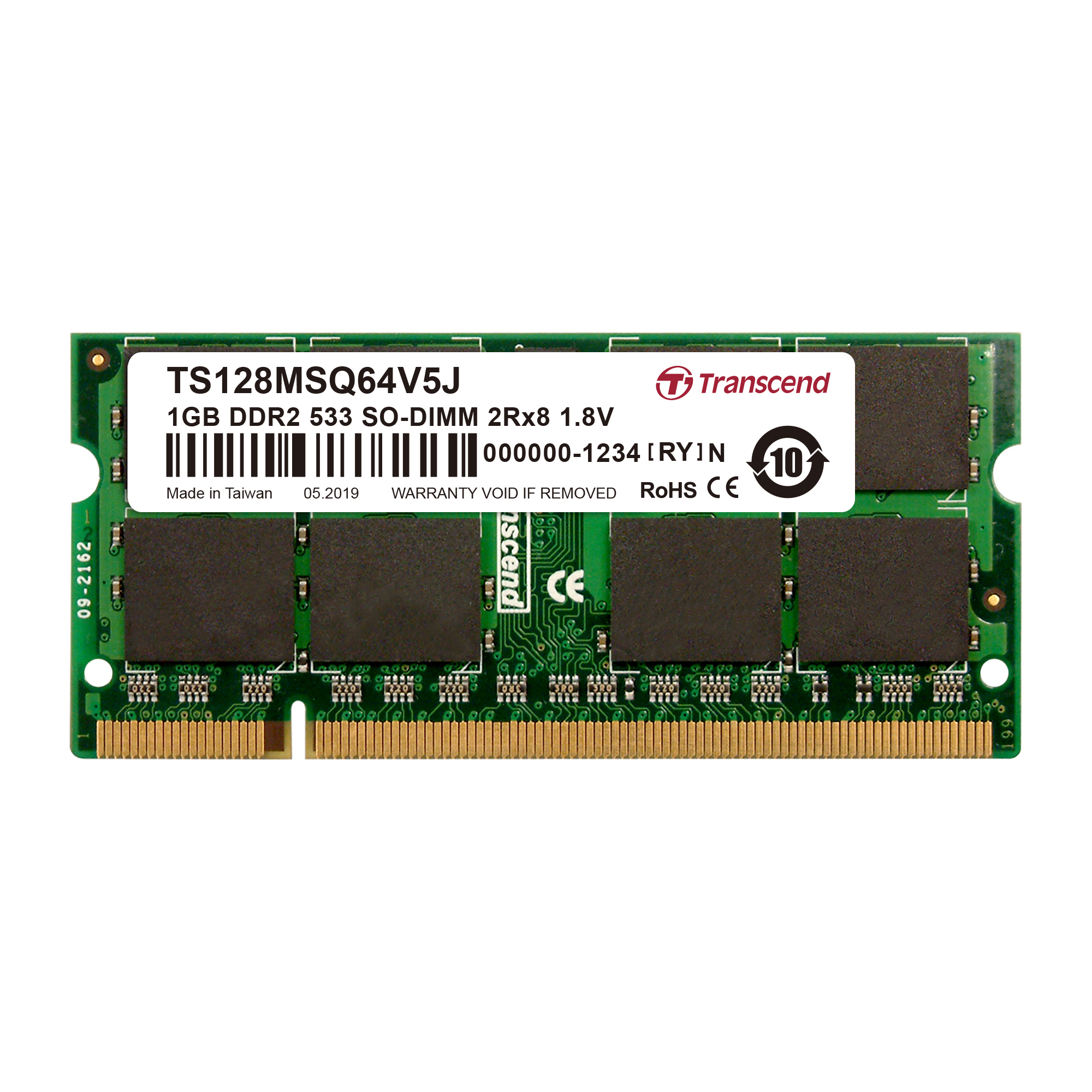 Transcend 4 GB DDR2 Desktop RAM 533 Mbit/s, SODIMM, 1.8V