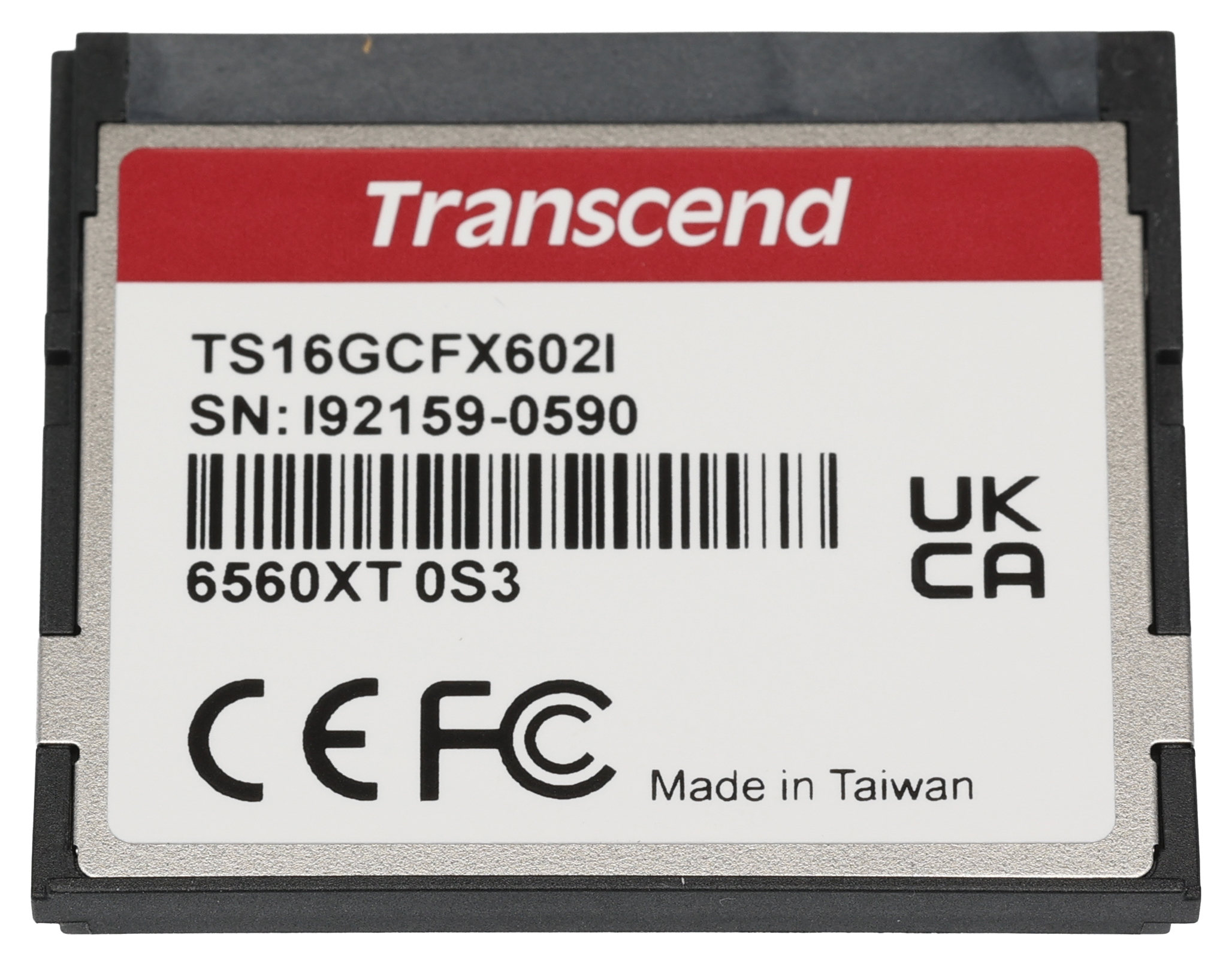 ts16gcfx602i Transcend, 16 GB Cfast Card 500 Mbps MLC