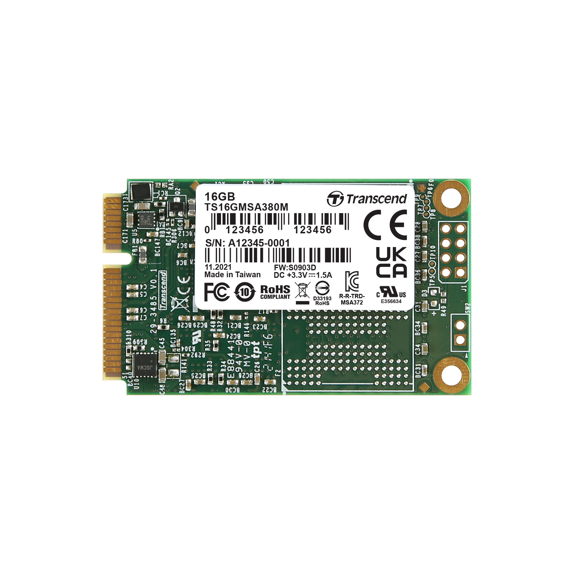 Transcend MSA380M mSATA 128 GB Internal SSD