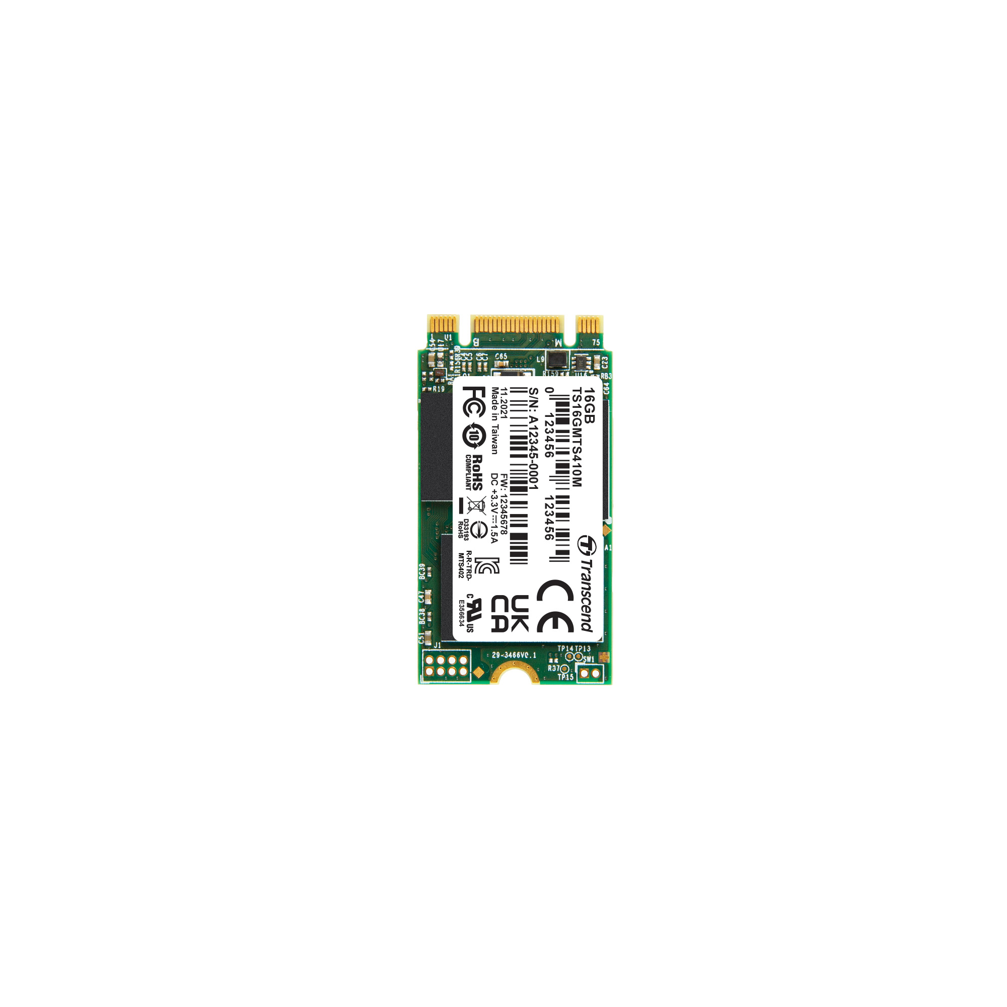 Transcend MTS402M M.2 16 GB Internal SSD