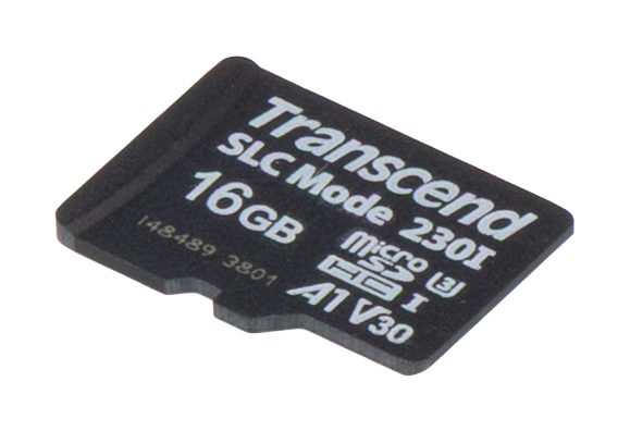 Transcend 16 GB Industrial Grade MicroSDHC microSD, U3, A1