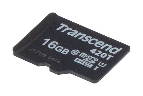 Transcend 16 GB MicroSDHC microSD, U1, C10