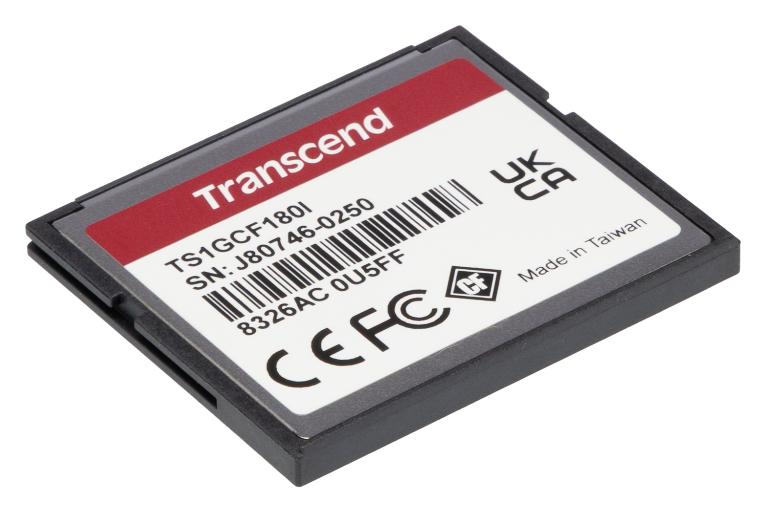 ts1gcf180i Transcend CF180I Compact Flash Industrial Grade 1 GB SLC Compact Flash Card