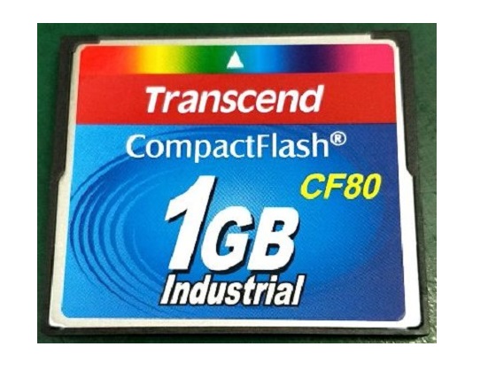 Transcend TS1GCF80 Compact Flash Industrial Grade 972 MB SLC Compact Flash Card