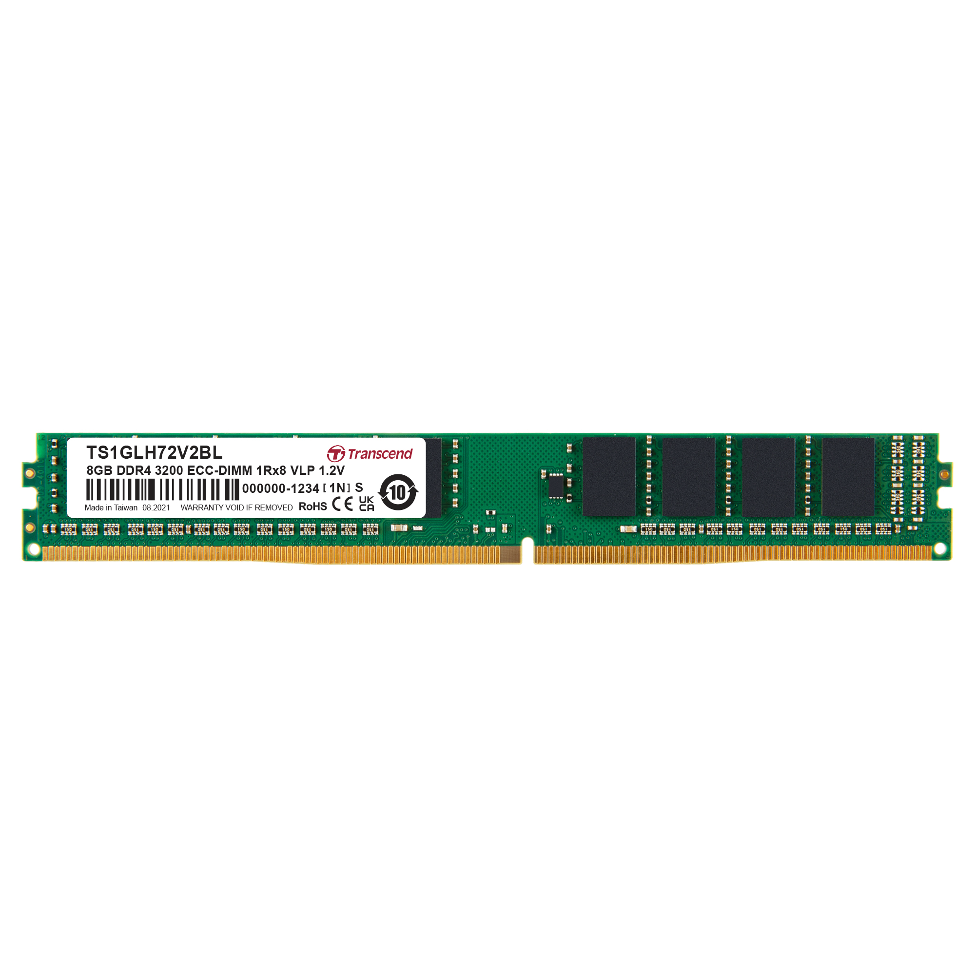 Transcend 8 GB DDR4 RAM 3200 Mbit/s, DIMM, 1.2V