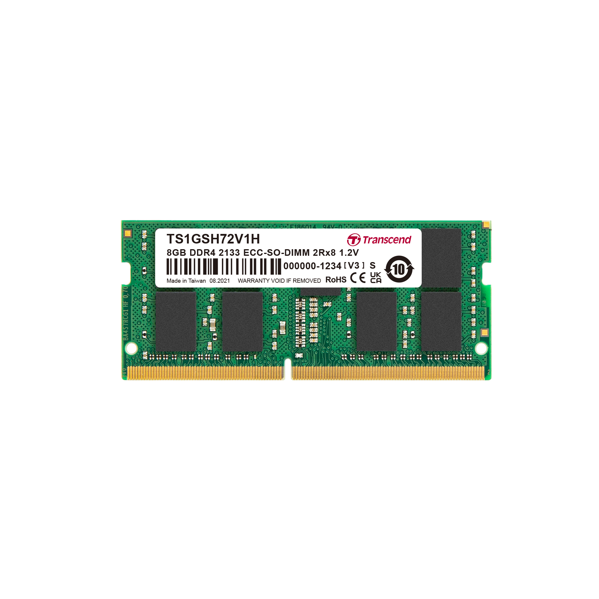 Transcend 8 GB DDR4 Desktop RAM 2133 Mbit/s, SODIMM, 1.2V