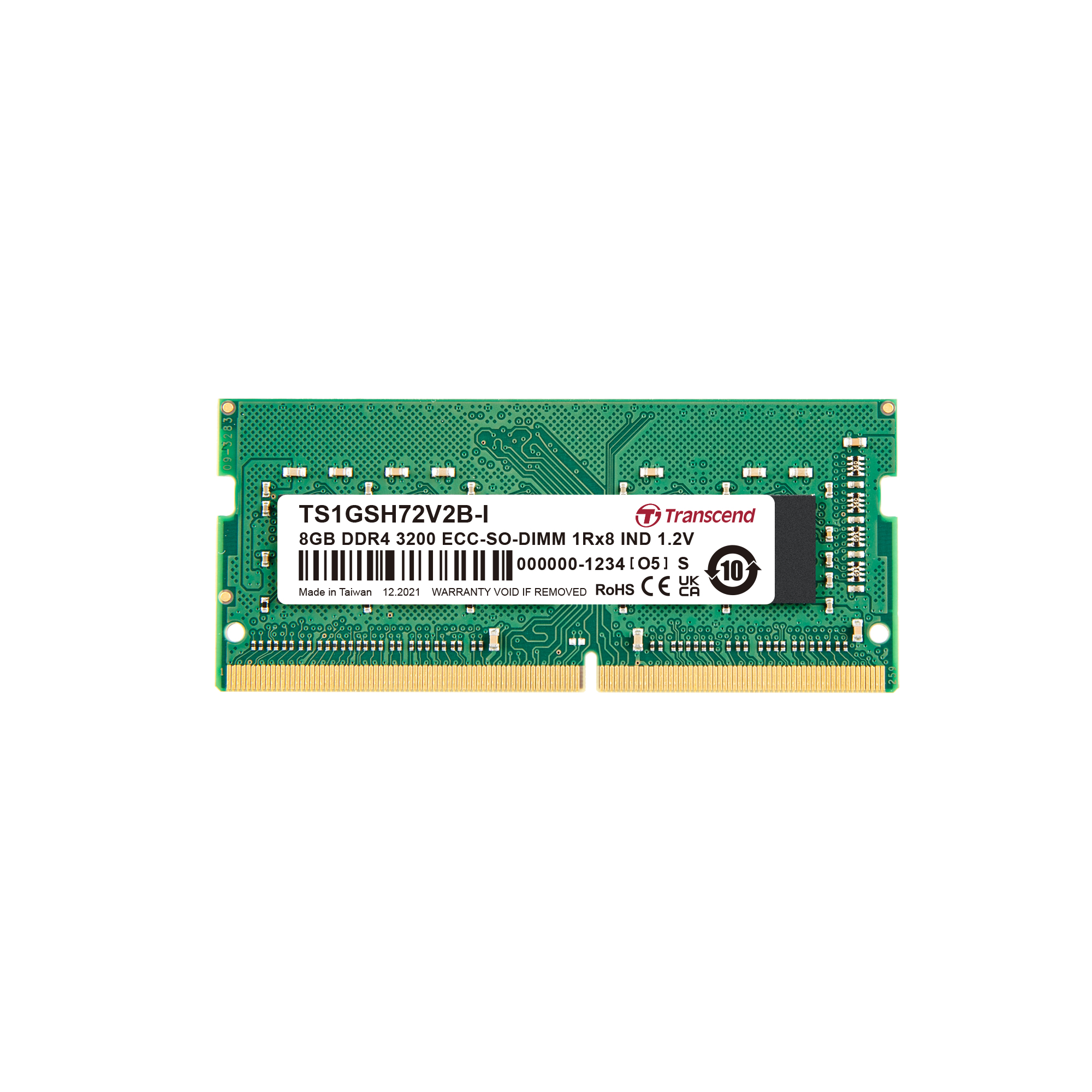 Transcend 8 GB DDR4 RAM 3200 Mbit/s, SODIMM, 1.2V