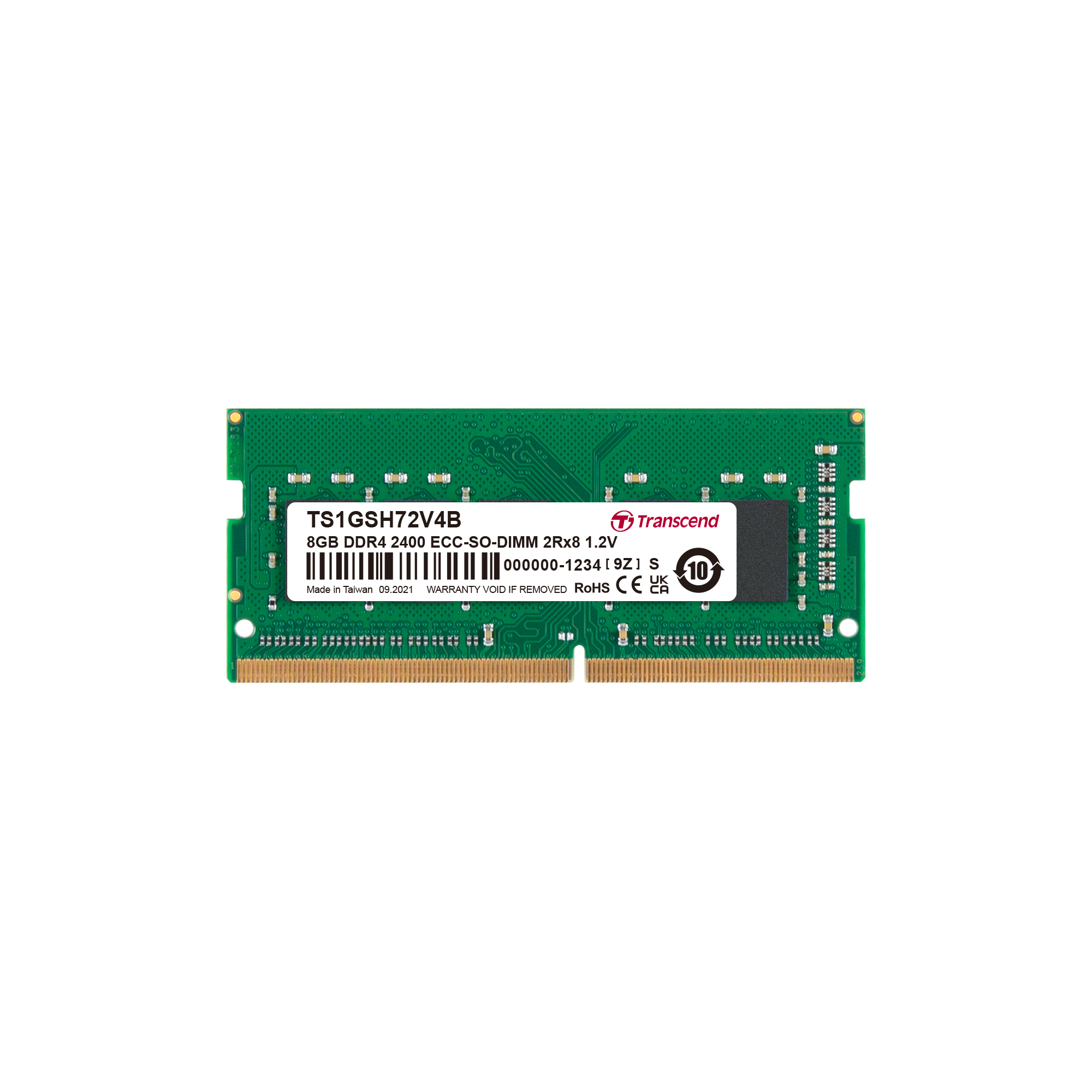Transcend 16 GB DDR4 Desktop RAM 2400 Mbit/s, SODIMM, 1.2V