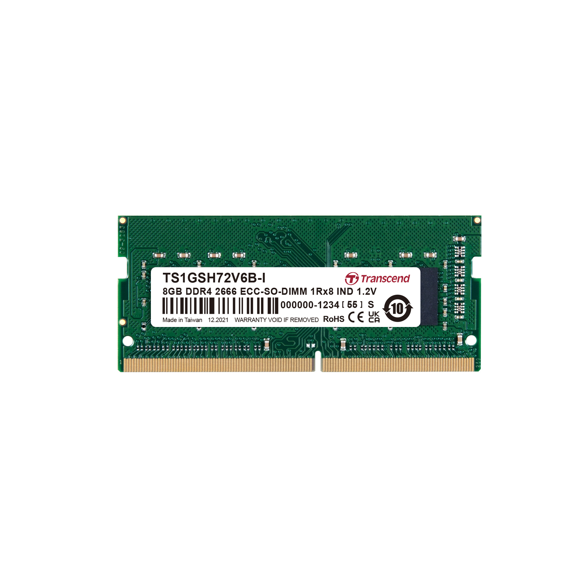 Transcend 8 GB DDR4 RAM 2666 Mbit/s, SODIMM, 1.2V