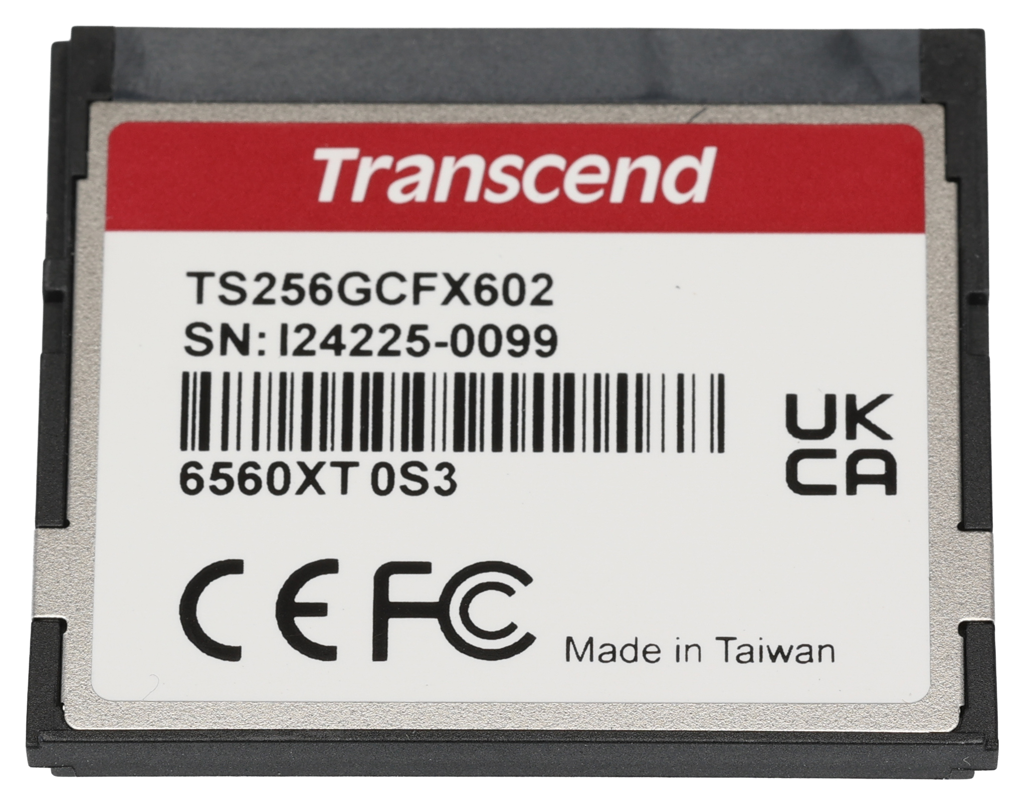 ts256gcfx602 Transcend, 256 GB Cfast Card 510 Mbps MLC