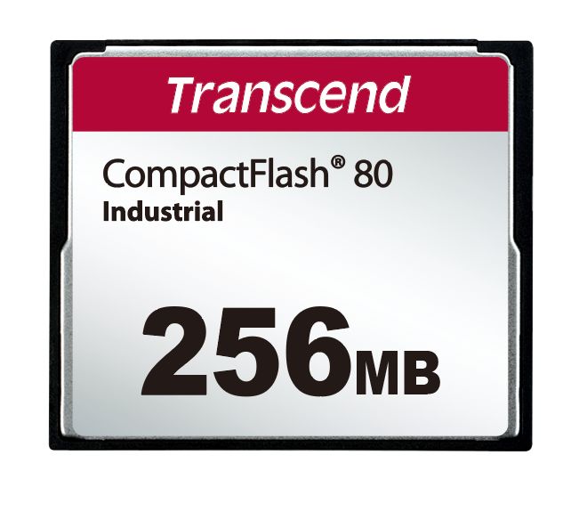 Transcend TS256MCF80 Compact Flash Industrial Grade 256 MB SLC Compact Flash Card