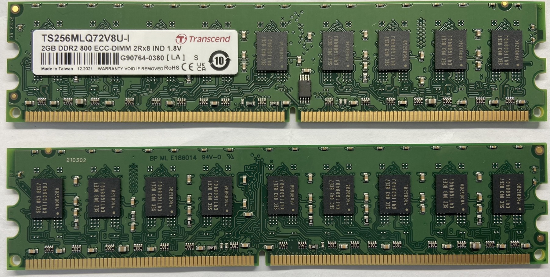 Transcend 2 GB DDR2 Desktop RAM 800 Mbit/s, DIMM, 1.8V