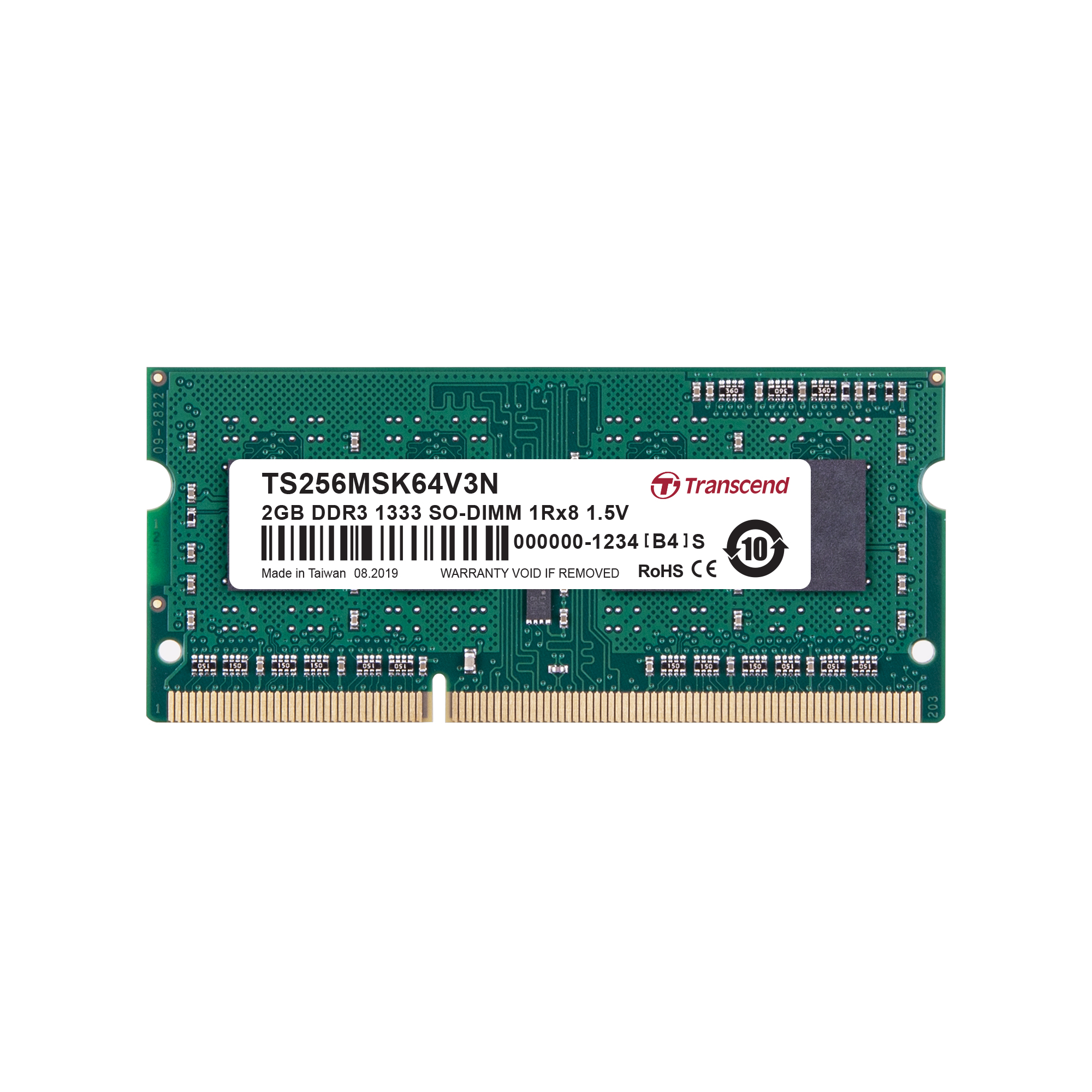 Transcend 16 GB DDR3 Desktop RAM 1333 Mbit/s, SODIMM, 1.5V