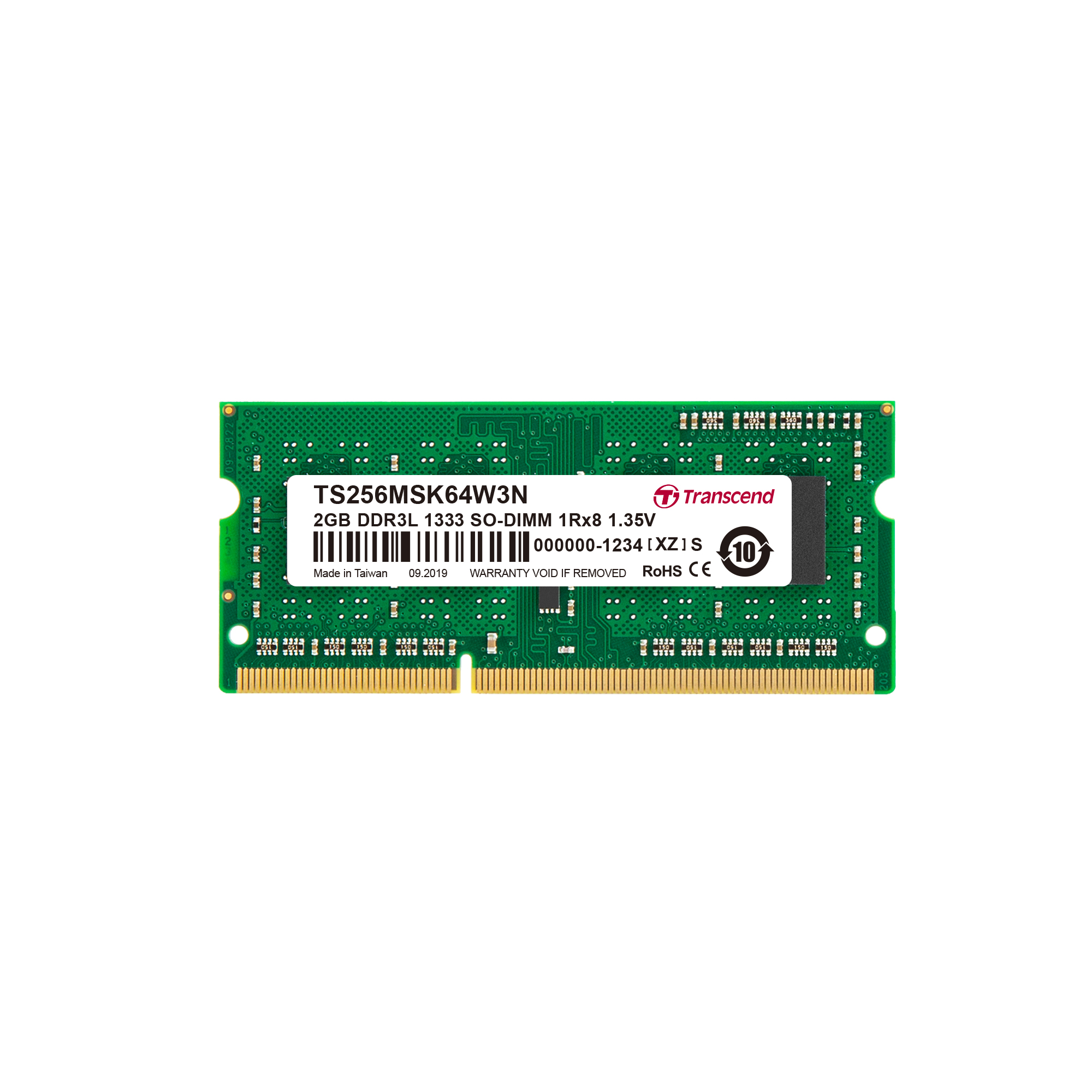 Transcend 16 GB DDR3L RAM 1333 Mbit/s, SODIMM, 1.35V