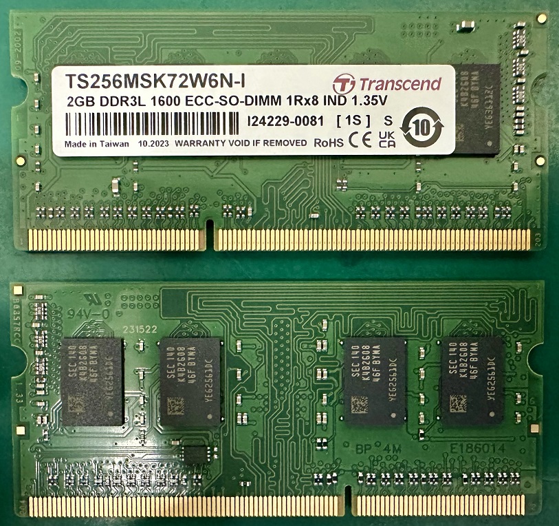 Transcend 2 GB DDR3L Desktop RAM 1600 Mbit/s, SODIMM, 1.35V