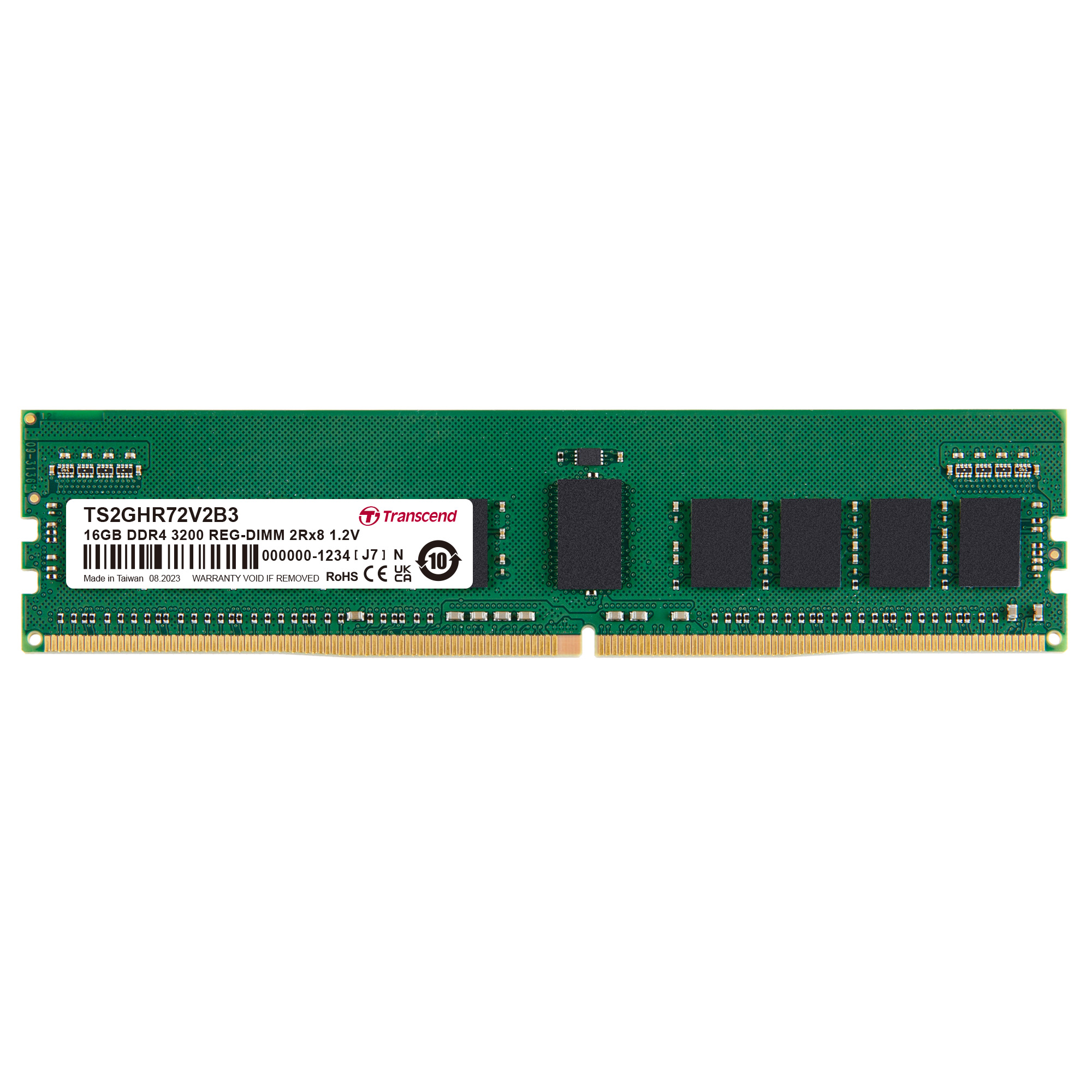 Transcend 16 GB DDR4 Server RAM 3200 Mbit/s, RDIMM, 1.2V