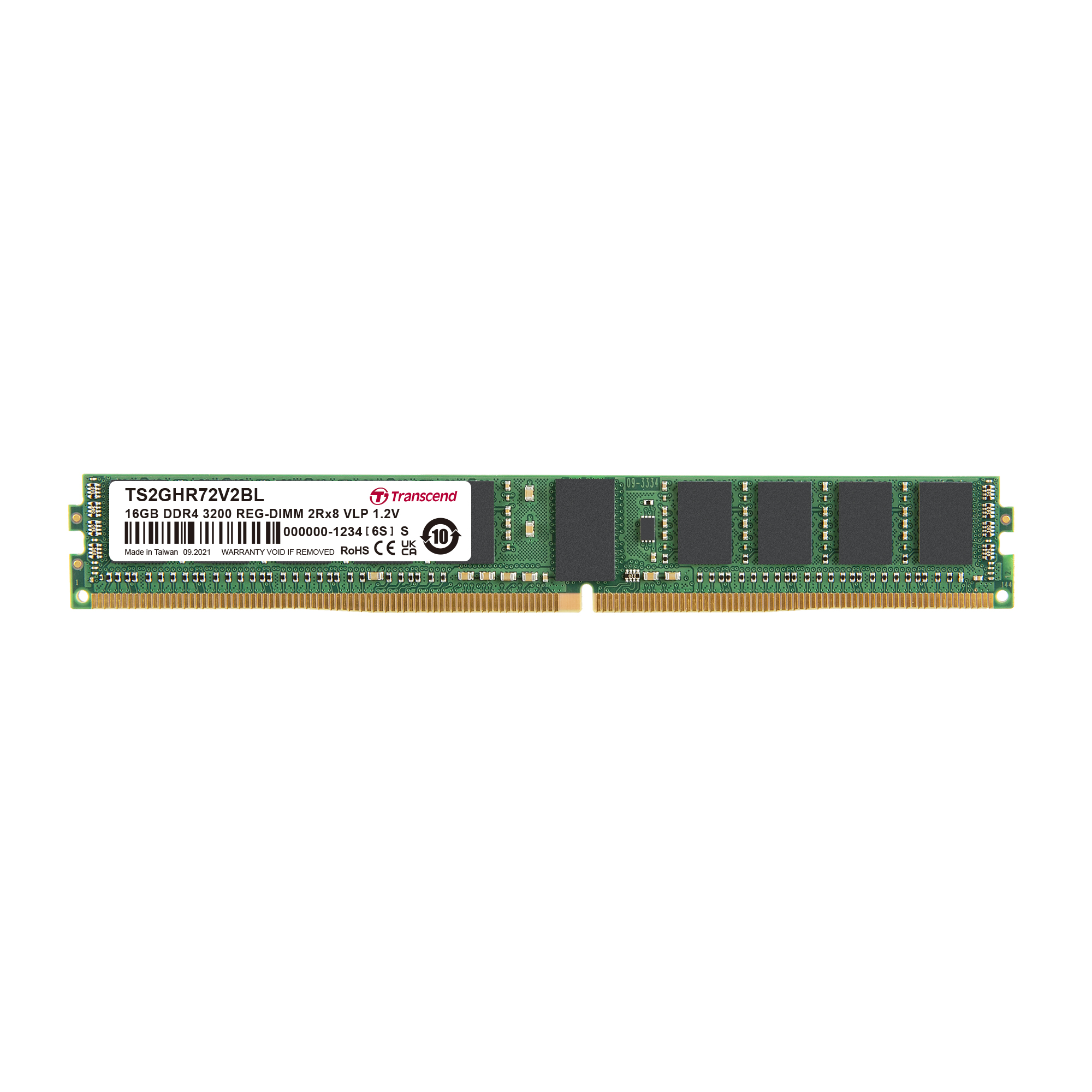 Transcend 16 GB DDR4 Server RAM 3200 Mbit/s, RDIMM, 1.2V