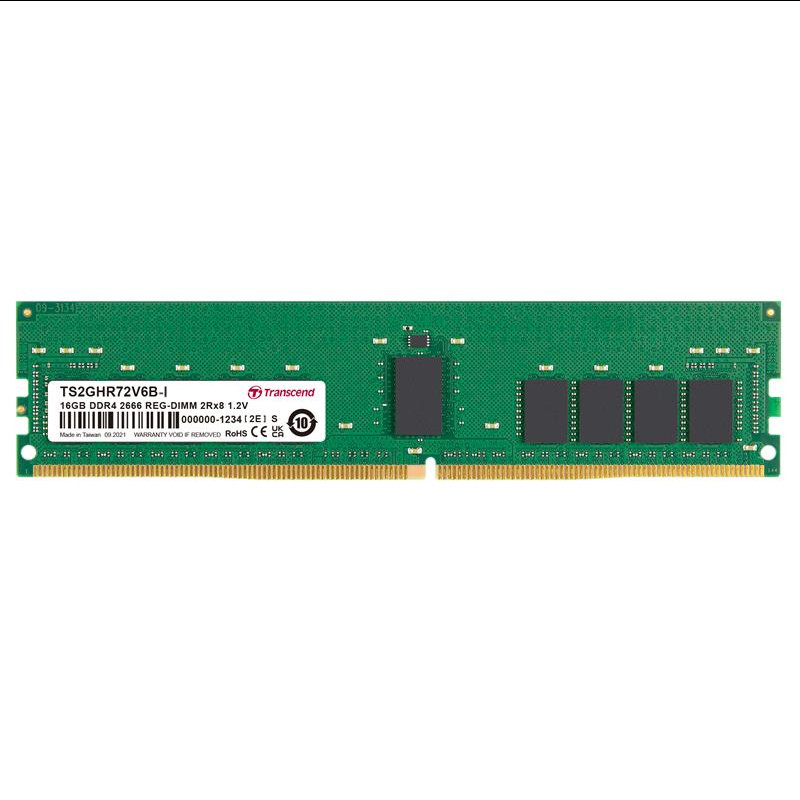 Transcend 16 GB DDR4 RAM 2666 Mbit/s, RDIMM, 1.2V