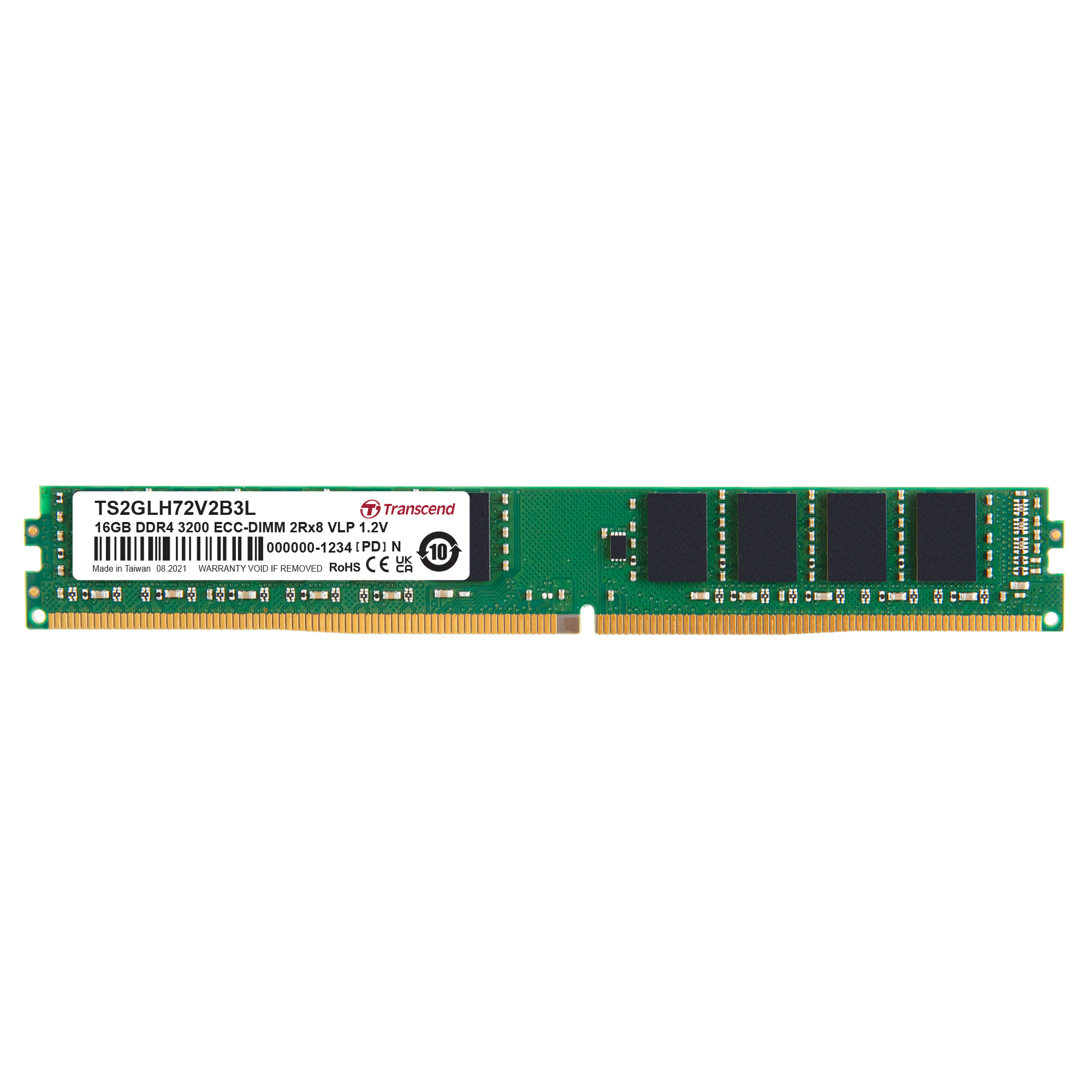 Transcend 16 GB DDR4 Server RAM 3200 Mbit/s, DIMM, 1.2V