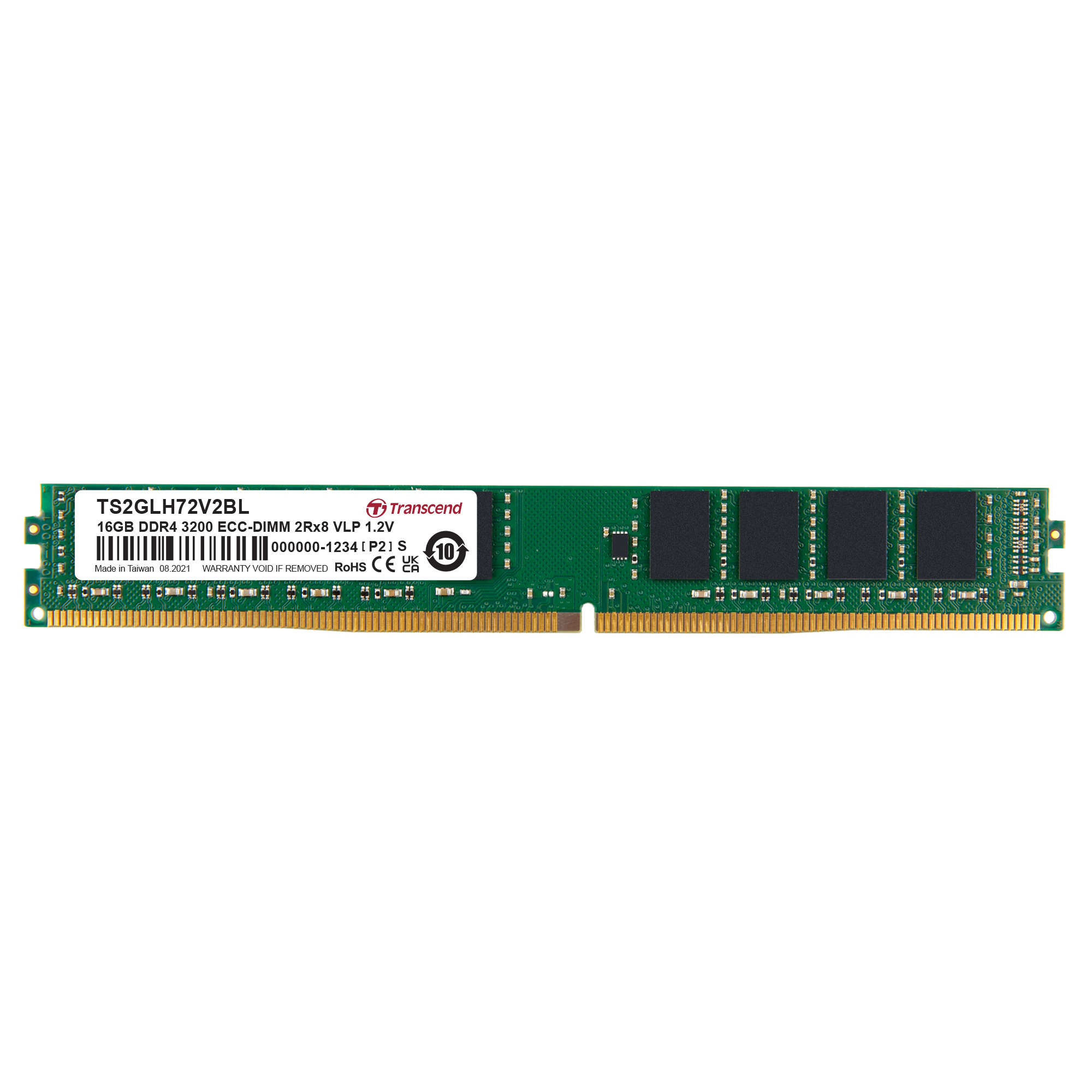 Transcend 16 GB DDR4 Server RAM 3200 Mbit/s, DIMM, 1.2V