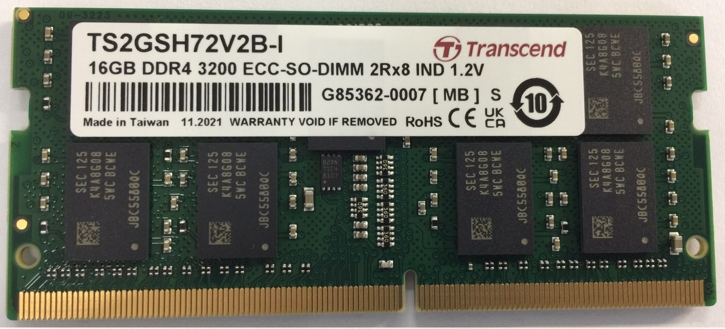 Transcend 16 GB DDR4 RAM 3200 Mbit/s, SODIMM, 1.2V