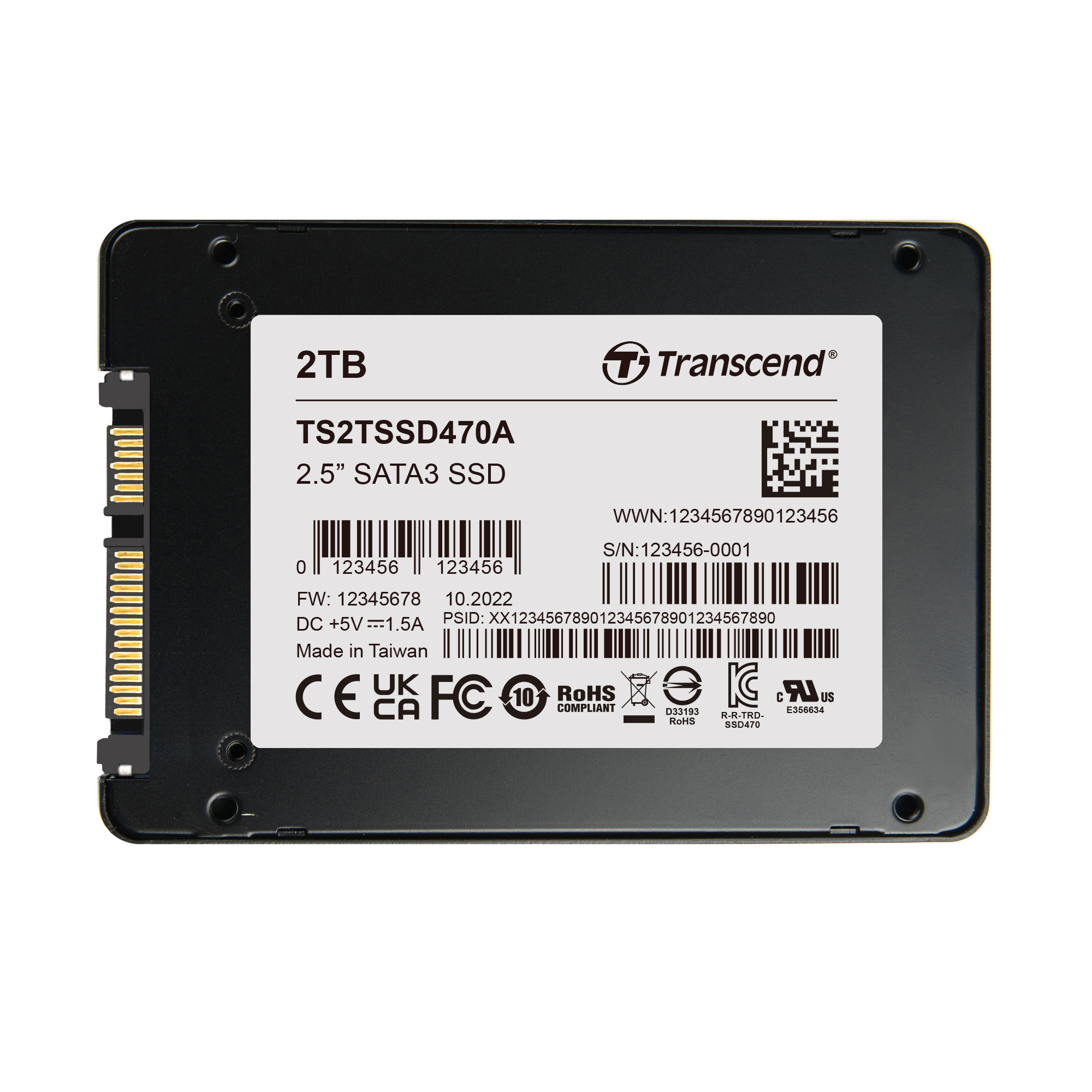 Transcend 2.5 in 2 TB Internal SSD