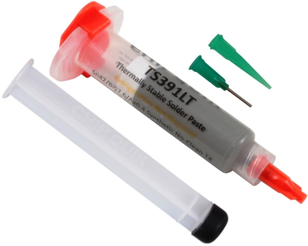CHIPQUIK Lead Free Solder Paste, 15 g Syringe