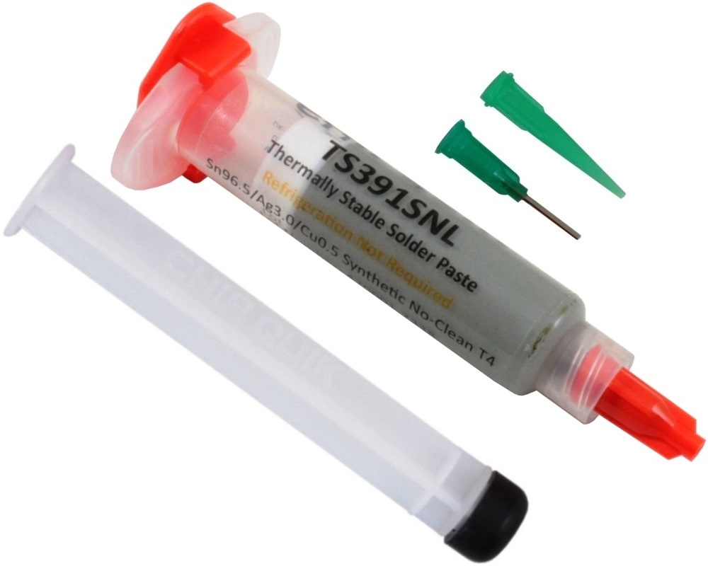 CHIPQUIK Lead Free Solder Paste, 15 g Syringe
