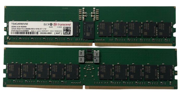 Transcend 32 GB DDR5 Server RAM 5600 Mbit/s, RDIMM, 1.1V
