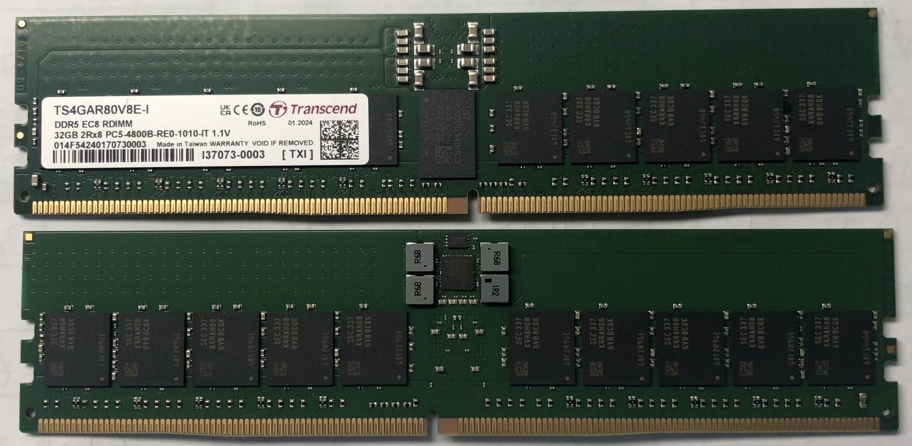 Transcend 32 GB DDR5 RAM 4800 Mbit/s, RDIMM, 1.1V