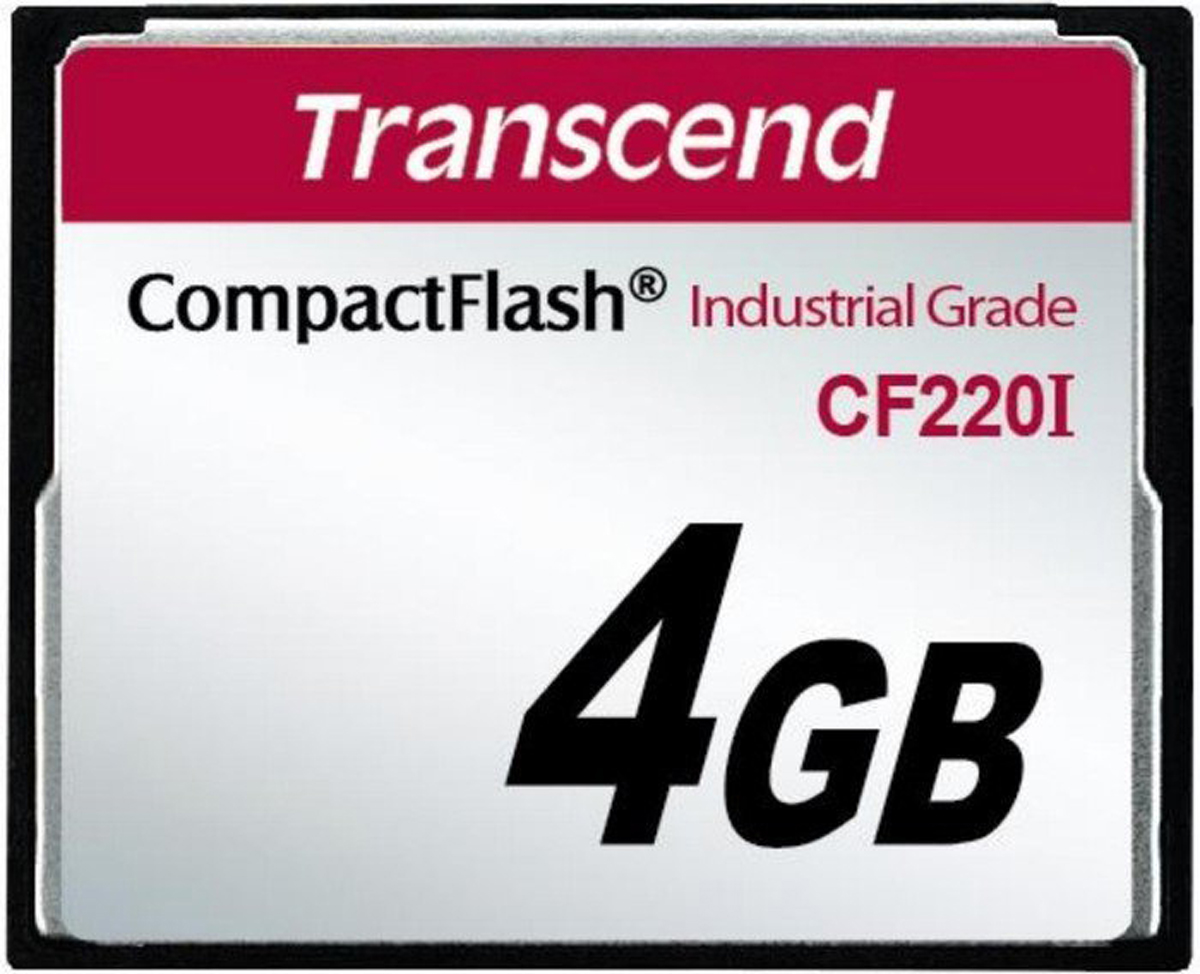 Transcend CF220I Compact Flash Industrial Grade 4 GB SLC Compact Flash Card