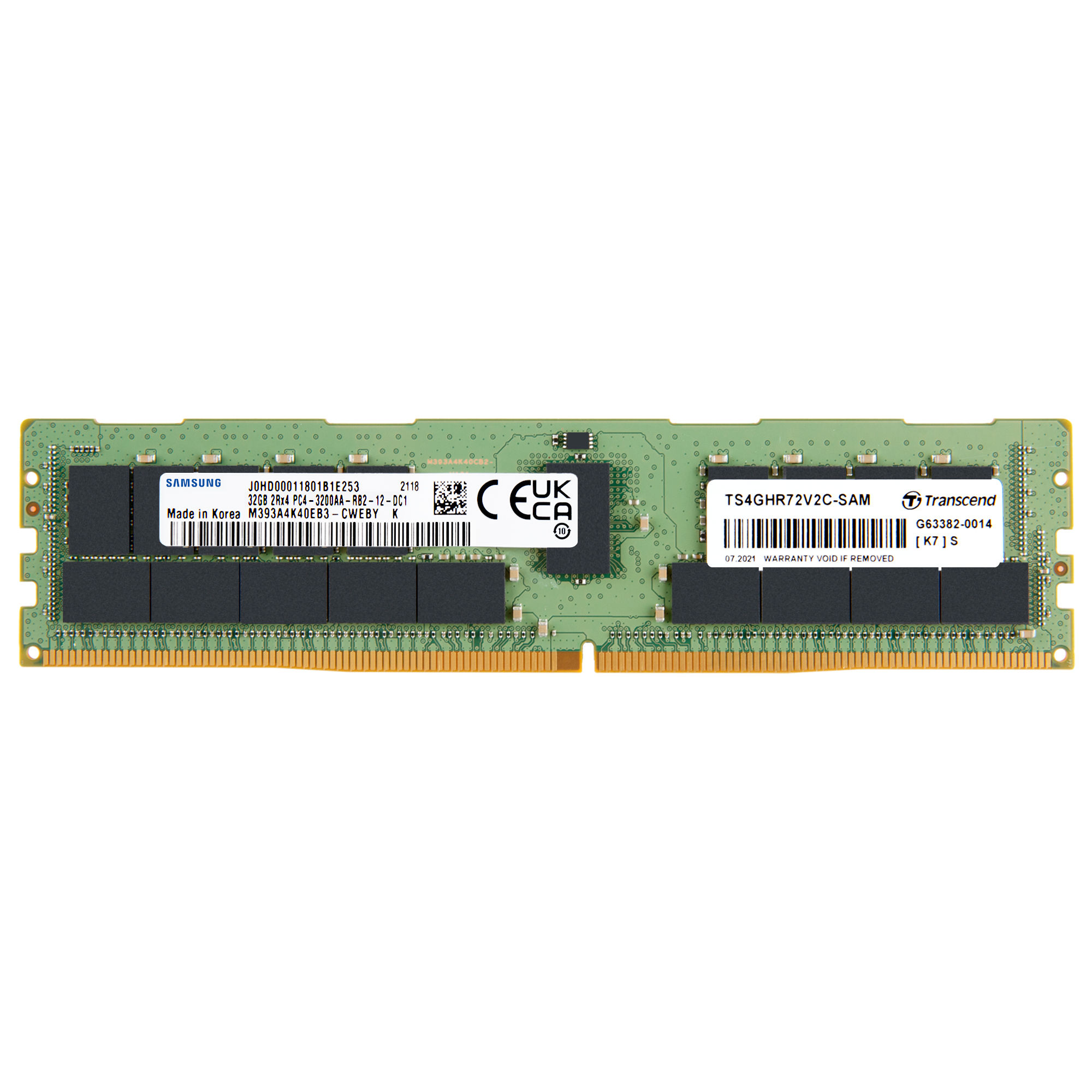 Transcend 32 GB DDR4 Server RAM 3200 Mbit/s, RDIMM, 1.2V