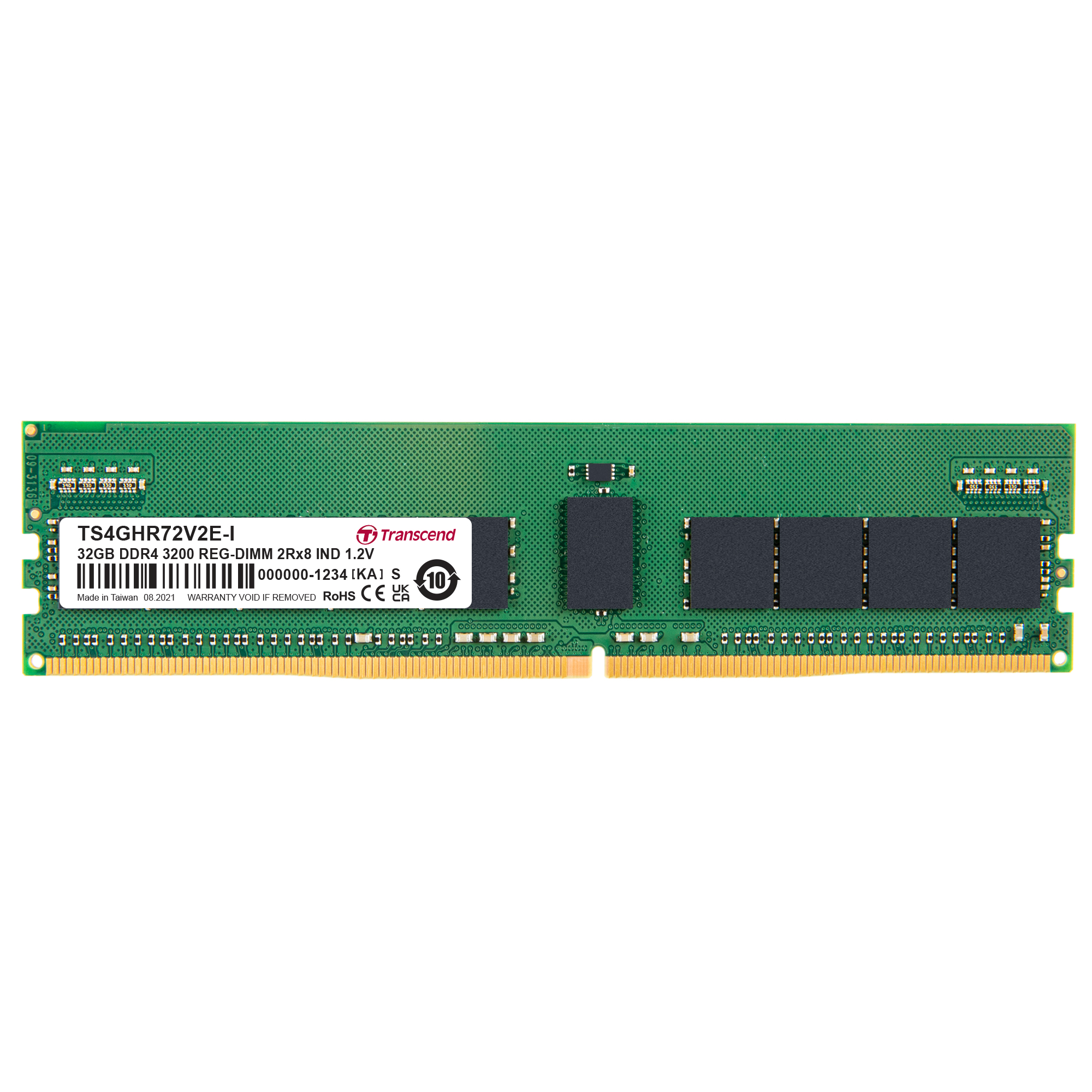 Transcend 32 GB DDR4 RAM 3200 Mbit/s, RDIMM, 1.2V