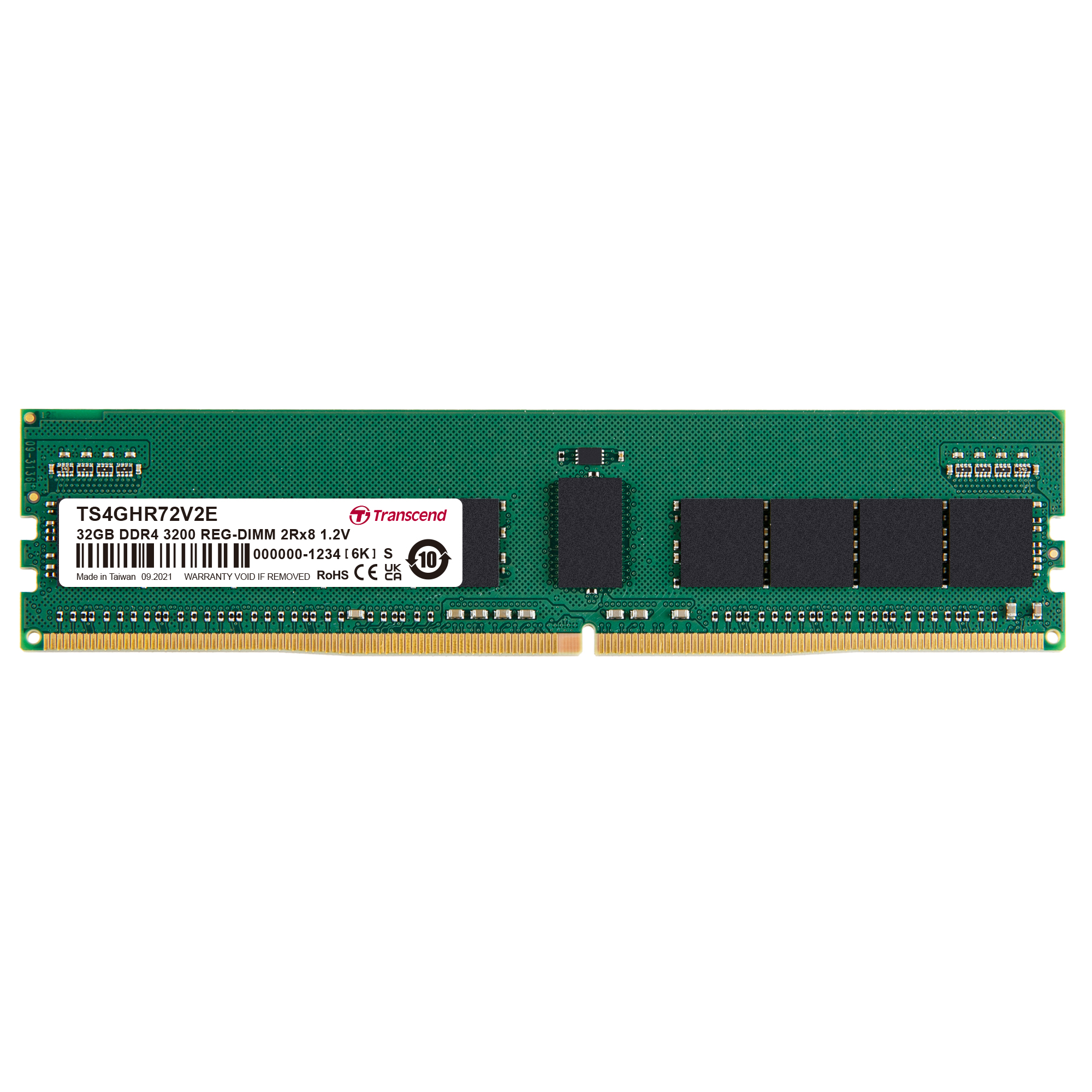 Transcend 32 GB DDR4 Server RAM 3200 Mbit/s, RDIMM, 1.2V