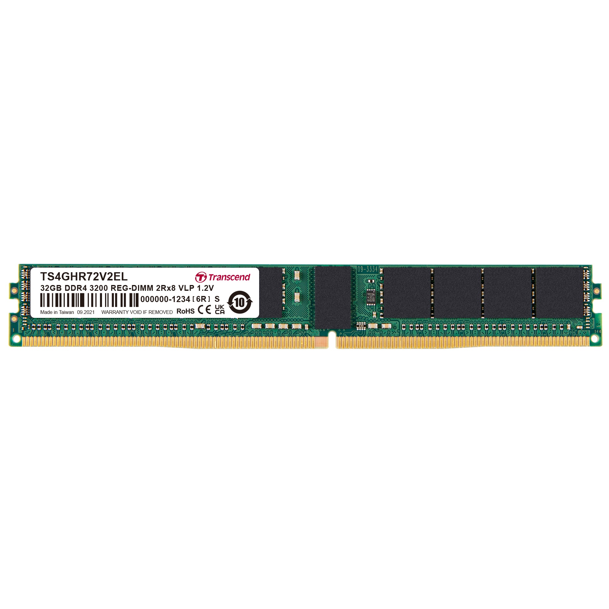 Transcend 32 GB DDR4 Server RAM 3200 Mbit/s, RDIMM, 1.2V