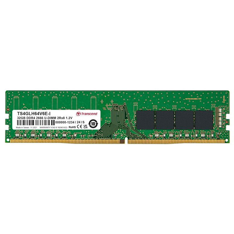 Transcend 32 GB DDR4 RAM 2666 Mbit/s, UDIMM, 1.2V