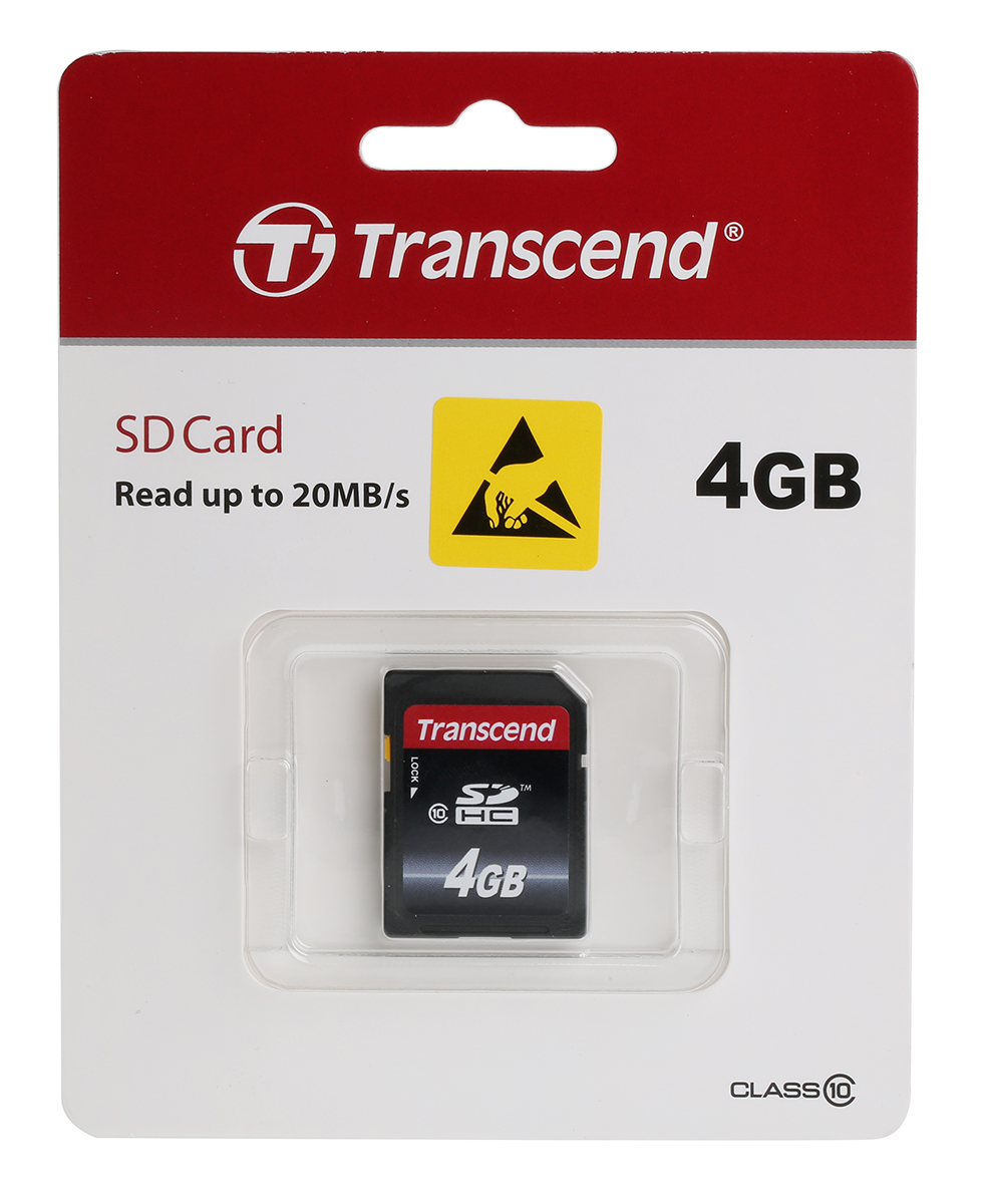 ts4gsdhc10 Transcend 4 GB SDHC SD Card, Class 10