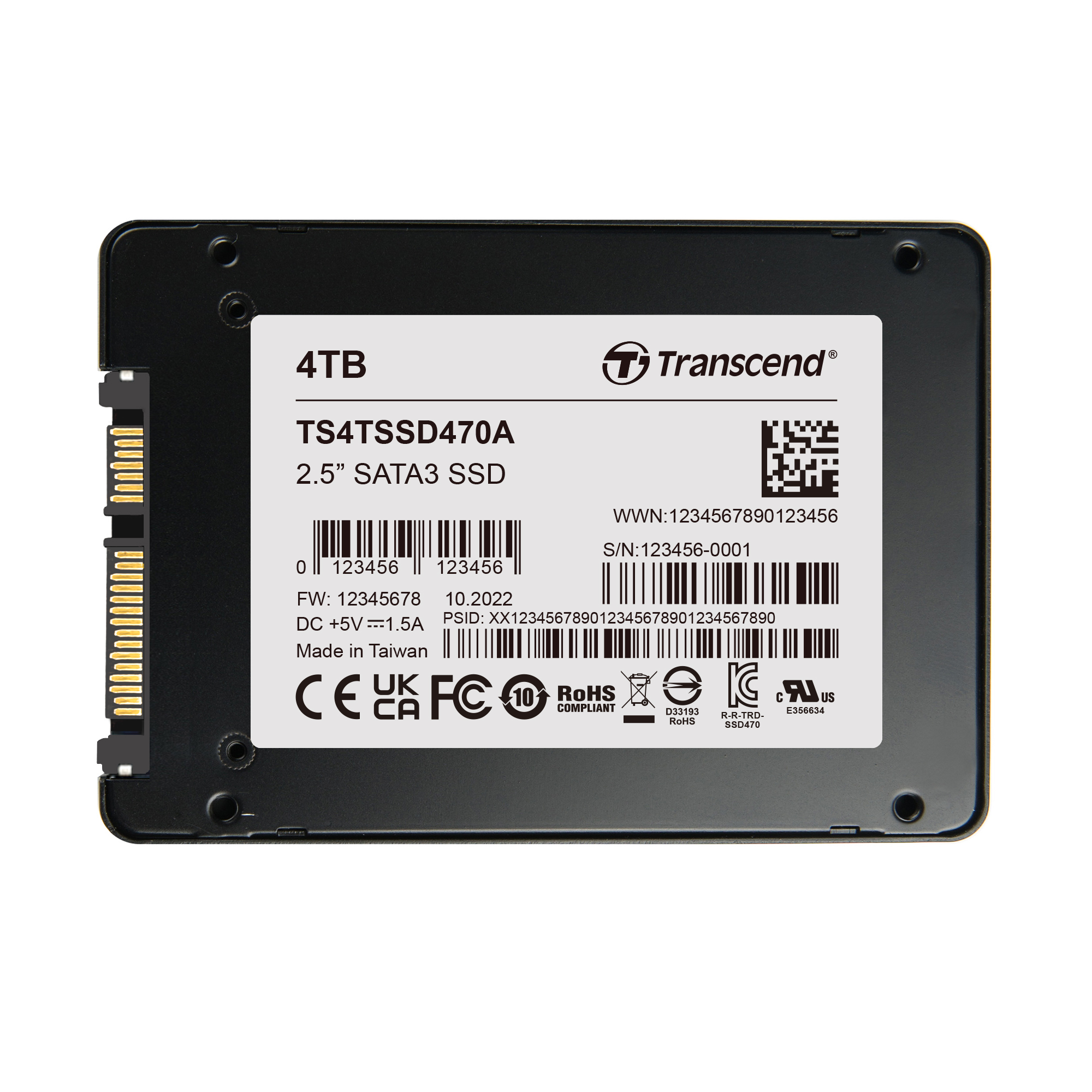 Transcend 2.5 in 4 TB Internal SSD