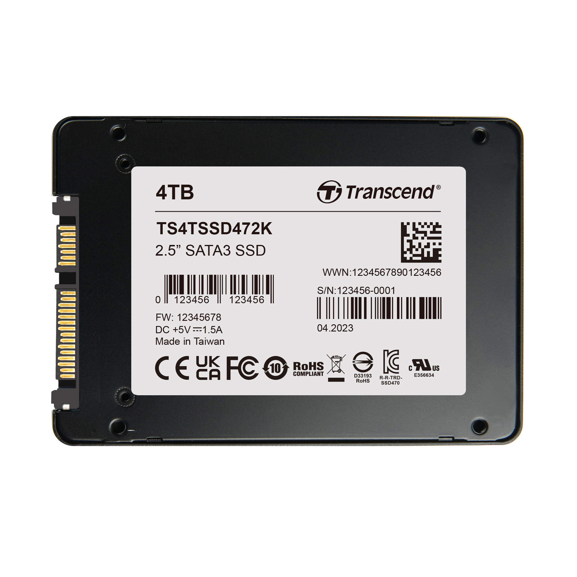 Transcend 2.5 in 4 TB Internal SSD