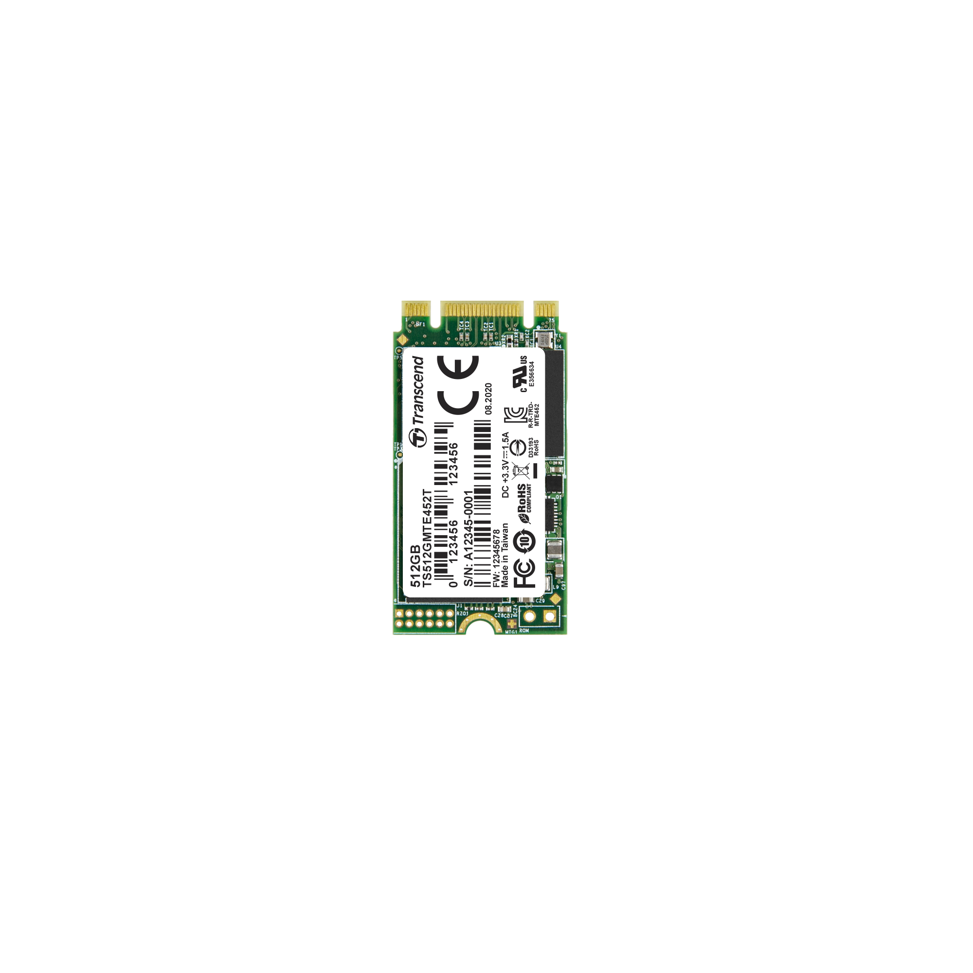 Transcend TS512GMTE452T M.2 (2242-D2-B-M) 512 GB Internal SSD
