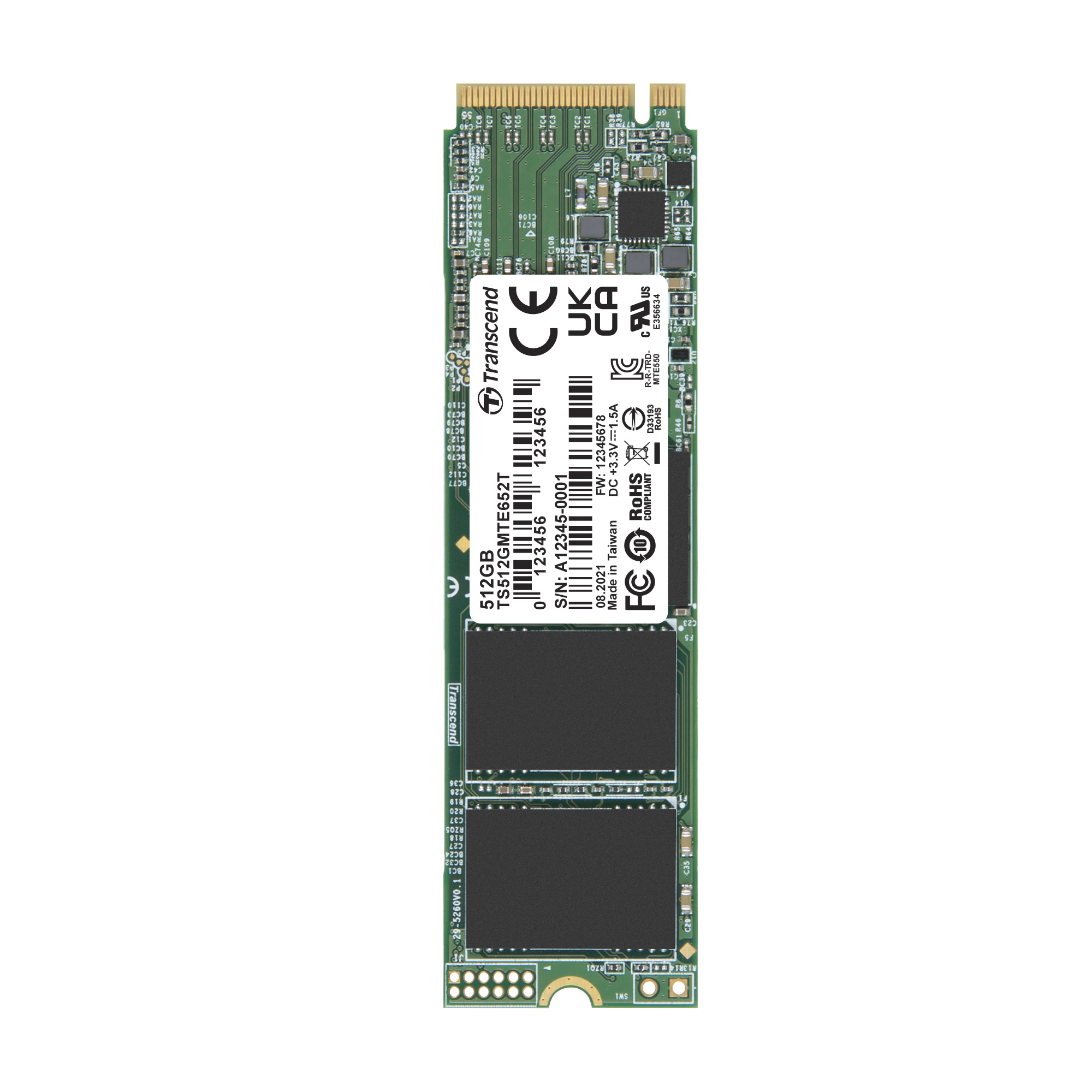 Transcend TS512GMTE652T M.2 (2280) S2-M 512 GB Internal SSD