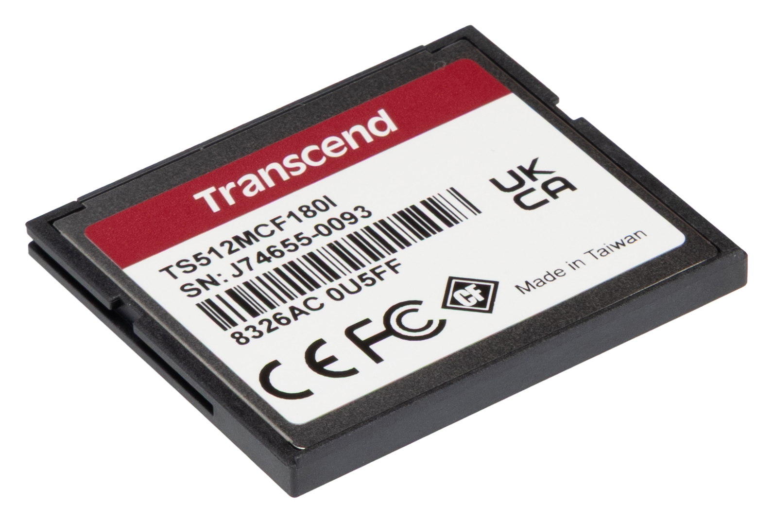 ts512mcf180i Transcend CF180I Compact Flash Industrial Grade 512 MB SLC Compact Flash Card