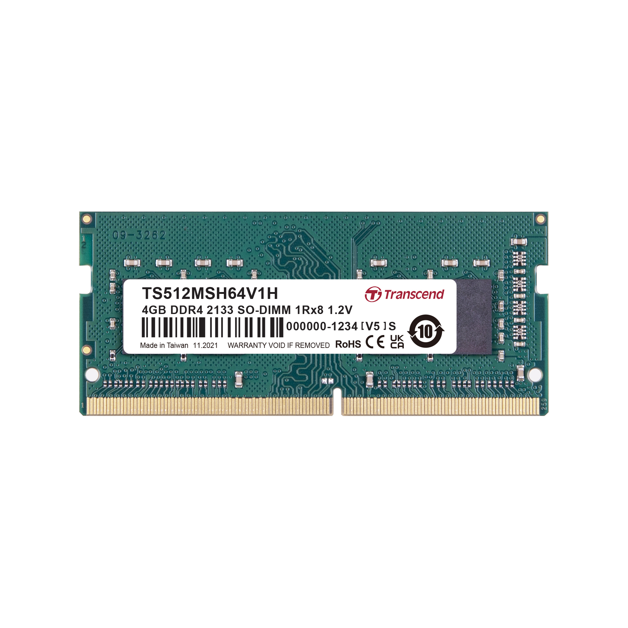 Transcend 4 GB DDR4 Desktop RAM 2133 Mbit/s, SODIMM, 1.2V