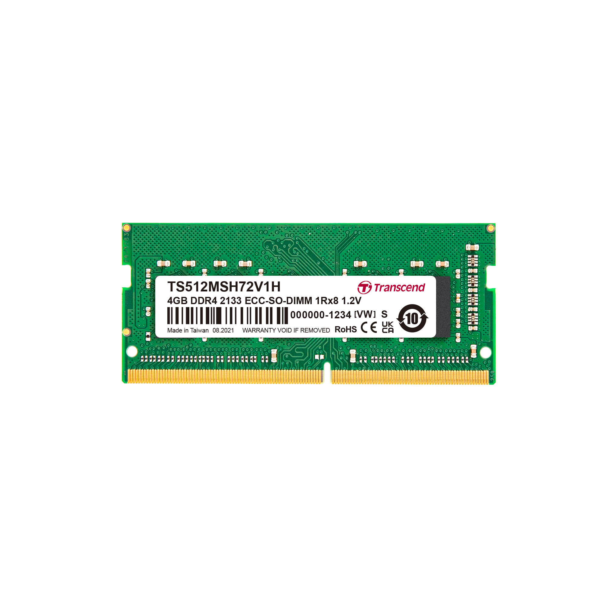 Transcend 4 GB DDR4 Desktop RAM 2133 Mbit/s, SODIMM, 1.2V